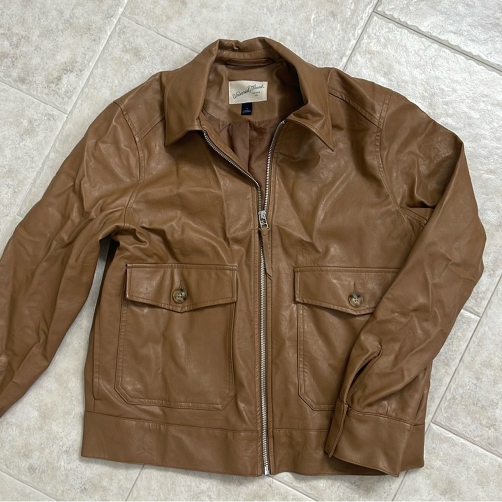 Universal Thread brown vegan leather jacket